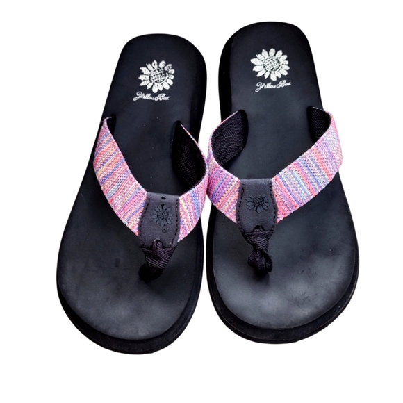 Yellow Box Multicolor Striped Sandals - Picture 1 of 2